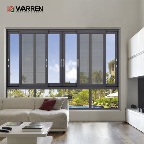 3634 Window Warren 34x34 window 3 tracks latest black sliding window design alumin ...